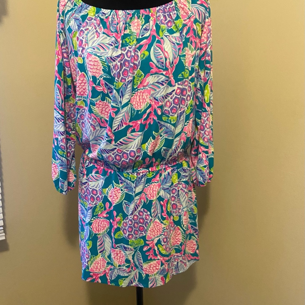 Lilly Pulitzer Colorful Tropical Mini Dress - Picture 4 of 5